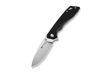 Image of SENCUT Stratex Flipper &amp; Thumb Stud Knife Black G10 Handle 3.17inch Satin Finished 9cr18mov Blade