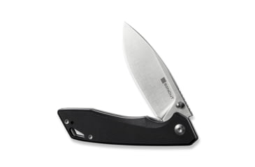 Image of SENCUT Stratex Flipper &amp; Thumb Stud Knife Black G10 Handle 3.17inch Satin Finished 9cr18mov Blade