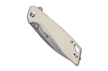Image of SENCUT Stratex Flipper &amp; Thumb Stud Knife Ivory G10 Handle 3.17inch Satin Finished 9cr18mov Blade