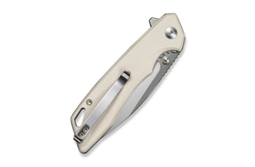 Image of SENCUT Stratex Flipper &amp; Thumb Stud Knife Ivory G10 Handle 3.17inch Satin Finished 9cr18mov Blade