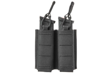 Image of Sentry Gunnar Side By Side Double Pistol Mag Pouch, 10mm/.45 Caliber, Black, Double, 25NP17BK