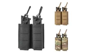 Image of Sentry Pistol Double Mag Pouch Side By Side, Black, Coyote Brown, Multicam
