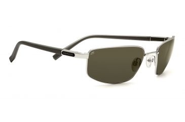 Image of Serengeti Agazzi Sunglasses - Shiny Silver Frame, Polar PhD 555nm Lenses 7564