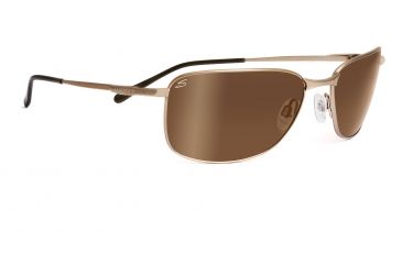Image of Serengeti Agata Sunglasses - Satin Gold Frame, Drivers Gold Polarized Lenses 7581