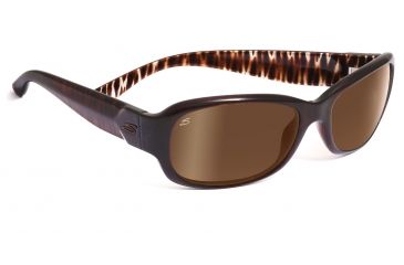 Image of Serengeti Chloe Sunglasses - Bronze Zebra Frame, Drivers Gold Polarized Lenses 7624