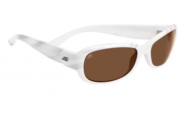 Image of Serengeti Chloe Sunglasses - Shiny Silver Zebra Frame, Drivers Lenses 7626