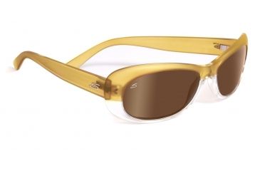 Image of Serengeti Bella Sunglasses - Satin Shiny Champagne Frame, Drivers Gold Polarized Lenses 7631