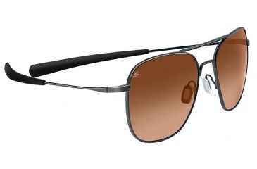 Image of Serengeti Aerial Single Vision Prescription Sunglasses, Shiny Gunmetal Frame-7977SV
