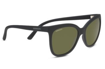 Image of Serengeti Agata Progressive Prescription Sunglasses, Matte Black Frame, Polarized, Photochromic, 8779PR