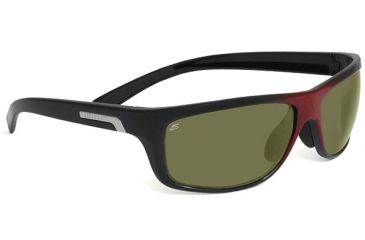 Image of Serengeti Assisi Sunglasses Shiny Red Granite Frame Polar Phd 555nm Lenses 7613