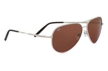 Image of Serengeti Aviator Sunglasses, Medium - Almond Frame, Drivers Polarized Lens 7271