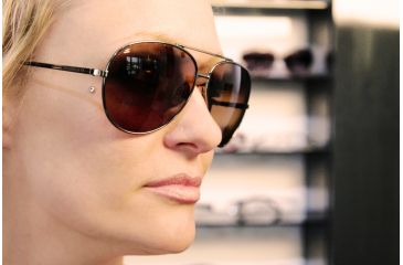 Image of Serengeti Aviator Sunglasses, Large - Black Frame, Drivers Gradient Lens 5222