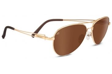 Image of Serengeti Brando Single Vision Prescription Sunglasses, Shiny Bold Gold Frame, 8456SV