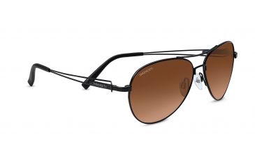 Image of Serengeti Brando Single Vision Prescription Sunglasses, Satin Black Frame-7887SV