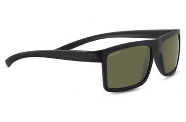 Image of Serengeti Brera Sunglasses, Sanded Black/Satin Black, Polarized 555nm Lenses, 8543