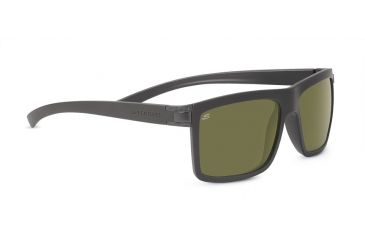 Image of Serengeti Brera Sunglasses, Sanded Dark Gray Frame, Polarized 555nm Lenses, 7928