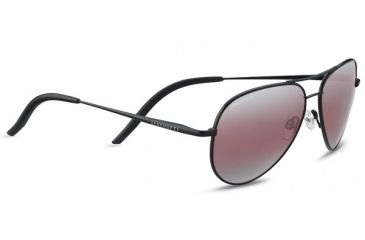 Image of Serengeti Carrara Small, Polarized Sedona Bi Mirror, Aviator , Unisex, Satin Black, Small 8556