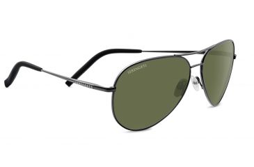 Image of Serengeti Carrara Sunglasses, Shiny Dark Gunmetal Frame, Polarized 555nm Lens, 8294