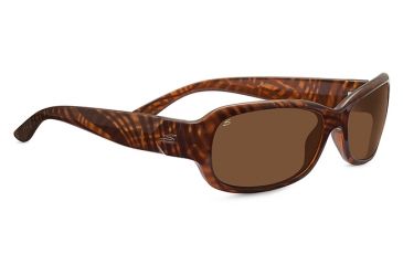Image of Serengeti Chloe Sunglasses, Cosmopolitan Shiny Honey Stripe Tortoise Frame, Po 7911