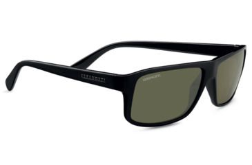 Image of Serengeti Claudio Single Vision Prescription Sunglasses, Shiny Black Frame, Polarized, Photochromic, 7949SV
