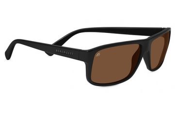 Image of Serengeti Claudio Single Vision Prescription Sunglasses, Shiny Black Frame-7950SV