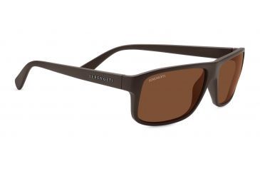 Image of Serengeti Claudio Sunglasses, Sanded Dark Brown Frame, Polarized Drivers Lens, 7952