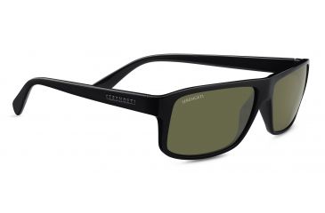 Image of Serengeti Claudio Sunglasses, Shiny Black Frame, Polarized 555nm Lens, 7949
