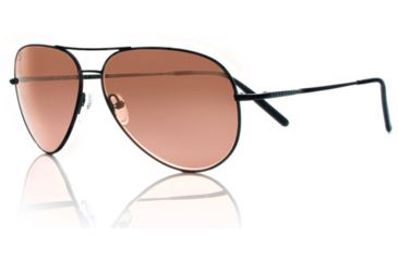 Image of Serengeti Aviator Sunglasses 6783 Angled View - Matte Black / Drivers