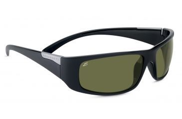 Image of Serengeti Fasano Sunglasses - Shiny Satin Black Frame and Polar PhD 555nm Lens 7750