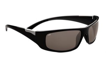 Image of Serengeti Fasano  Sunglasses - Shiny Black Gray Frame and Polar PhD CPG Lens 7751