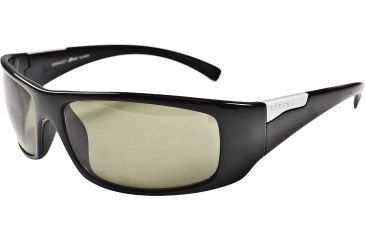 Image of Serengeti Fasano Sunglasses - Shiny Black Frame, Polar PhD 555 Lenses 7704