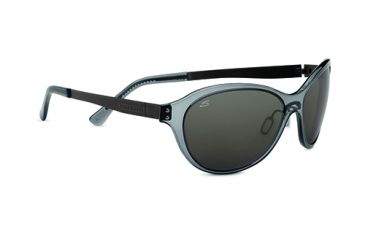 Image of Serengeti Giustina Single Vision Prescription Sunglasses, Crystal Dark Grey Frame-7828SV