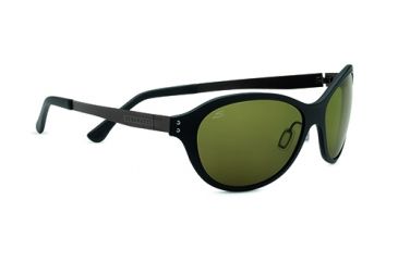 Image of Serengeti Giustina Single Vision Prescription Sunglasses, Satin Black Frame-7827SV