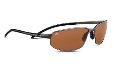 Image of Serengeti Granada Sunglasses - Shiny Dark Gunmetal Frame, Drivers Polarized Lens - 7303