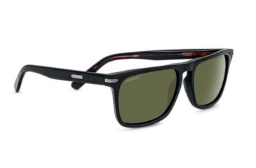 Image of Serengeti Large Carlo Progressive Prescription Sunglasses, Shiny Black/Dark Tortoise Frame, 8325PR