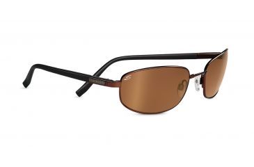 Image of Serengeti Lorenzo Sunglasses - Shiny Black Frame, 555nm Polarized Lenses 7648