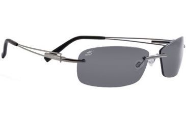 Image of Serengeti Mare Sunglasses - Shiny Silver Frame, Polar PhD Drivers Lens 7349