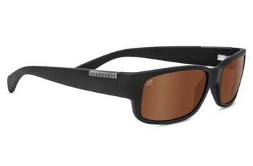 Image of Serengeti Merano Sunglasses, Satin Black, Polarized Drivers Gold 8437