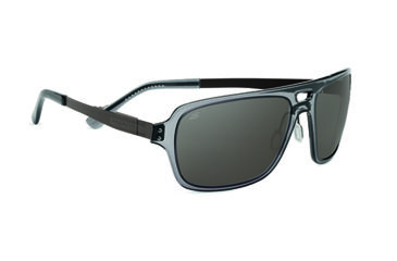 Image of Serengeti Nunzio Single Vision Prescription Sunglasses, Crystal Dark Grey Frame-7836SV