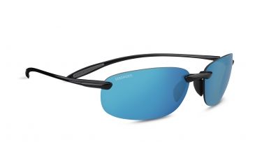 Image of Serengeti Nuvino Sunglasses, Shiny Black Frame, Polar PhD 555nm Blue Lens, 8270