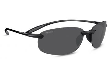 Image of Serengeti Nuvino Sunglasses, Shiny Black Frame, Polarized PhD CPG Lens 7318
