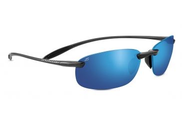 Image of Serengeti Nuvola  Sunglasses, Metallic Black Frame, Polar PhD 555nm Blue  Lens, 8129