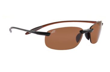Image of Serengeti Nuvola Sunglasses 7357 Shiny Black/Orange