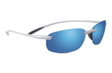 Image of Serengeti Nuvola  Sunglasses, Metallic Silver Frame, Polar PhD 555nm Blue  Lens, 8289