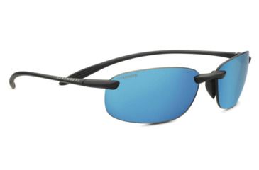 Image of Serengeti Nuvola Sunglasses, Satin Black, Polarized 555NM Blue, 8697