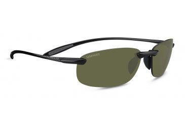 Image of Serengeti Nuvola Sunglasses - Shiny Black Frame, Polar PhD 555 Lenses 7718