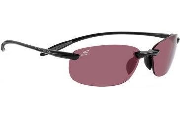 Image of Serengeti Nuvola Sunglasses - Shiny Black Frame, Polar PhD Sedona Lenses 7720