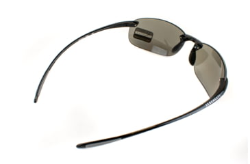 Image of Serengeti Nuvola Sunglasses, Shiny Black Frame, Polarized PhD CPG Lens 7359