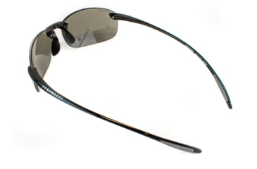 Image of Serengeti Nuvola Sunglasses, Shiny Black Frame, Polarized PhD CPG Lens 7359