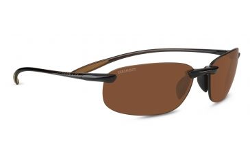 Image of Serengeti Nuvola Sunglasses, Shiny Brown Frame, Polarized PhD Drivers Lens